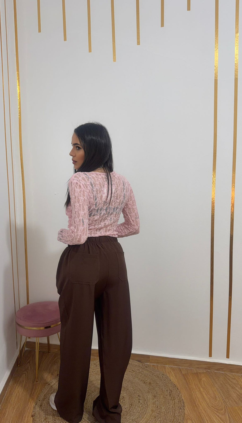 Pantalón Fluido Luana con Cintura Elástica – Corte Recto y Caída Elegante