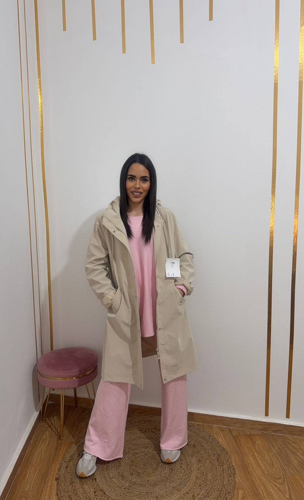 Parka Impermeable Mujer con Capucha | Gabardina