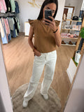 Vaqueros Wide Leg Blancos – Pureza y Estilo de Tiro Alto