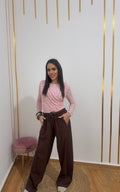 Pantalón Fluido Luana con Cintura Elástica – Corte Recto y Caída Elegante