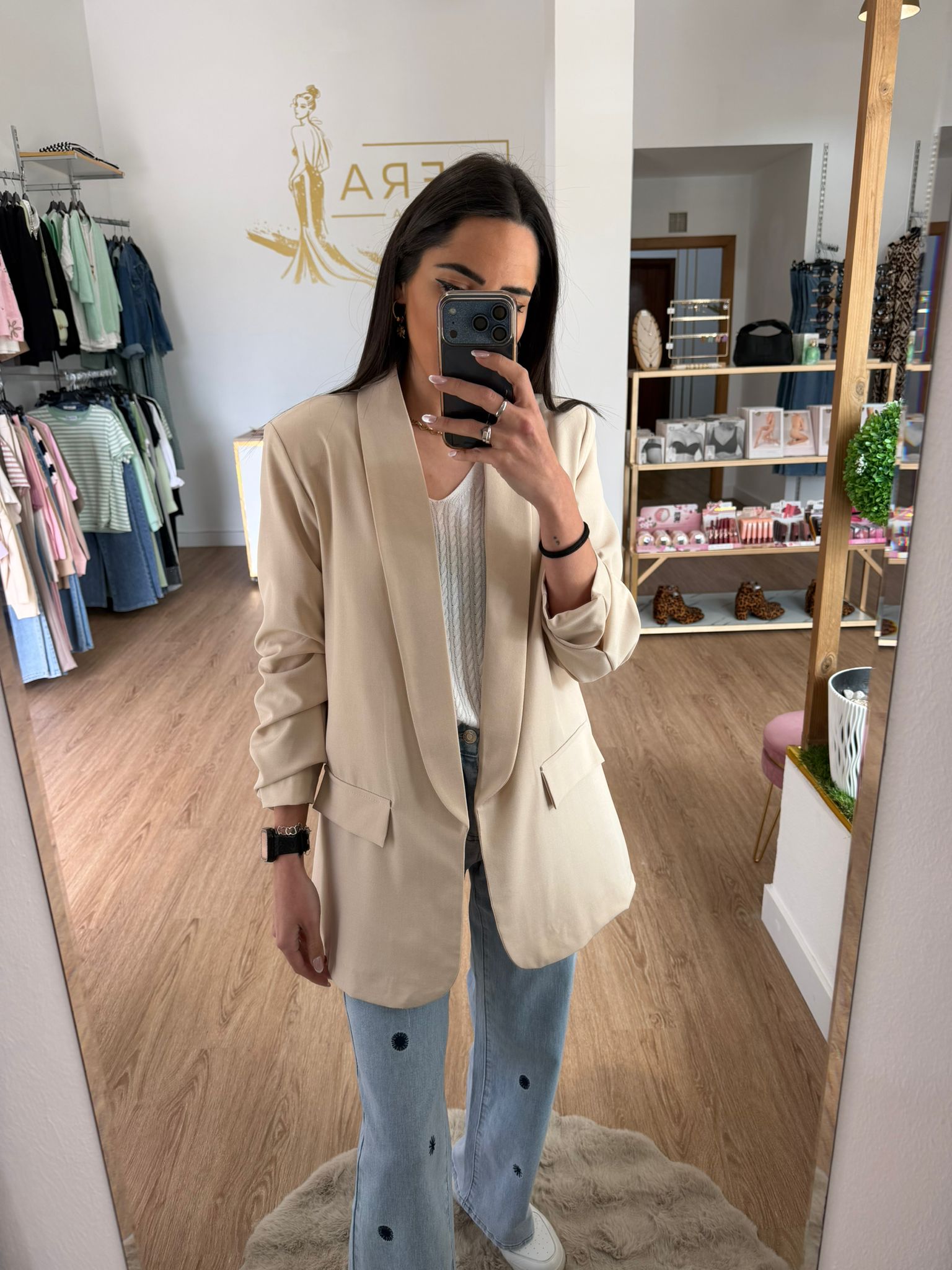 Blazer Fluida de manga Fruncida y Solapa - Disponible en varios colores