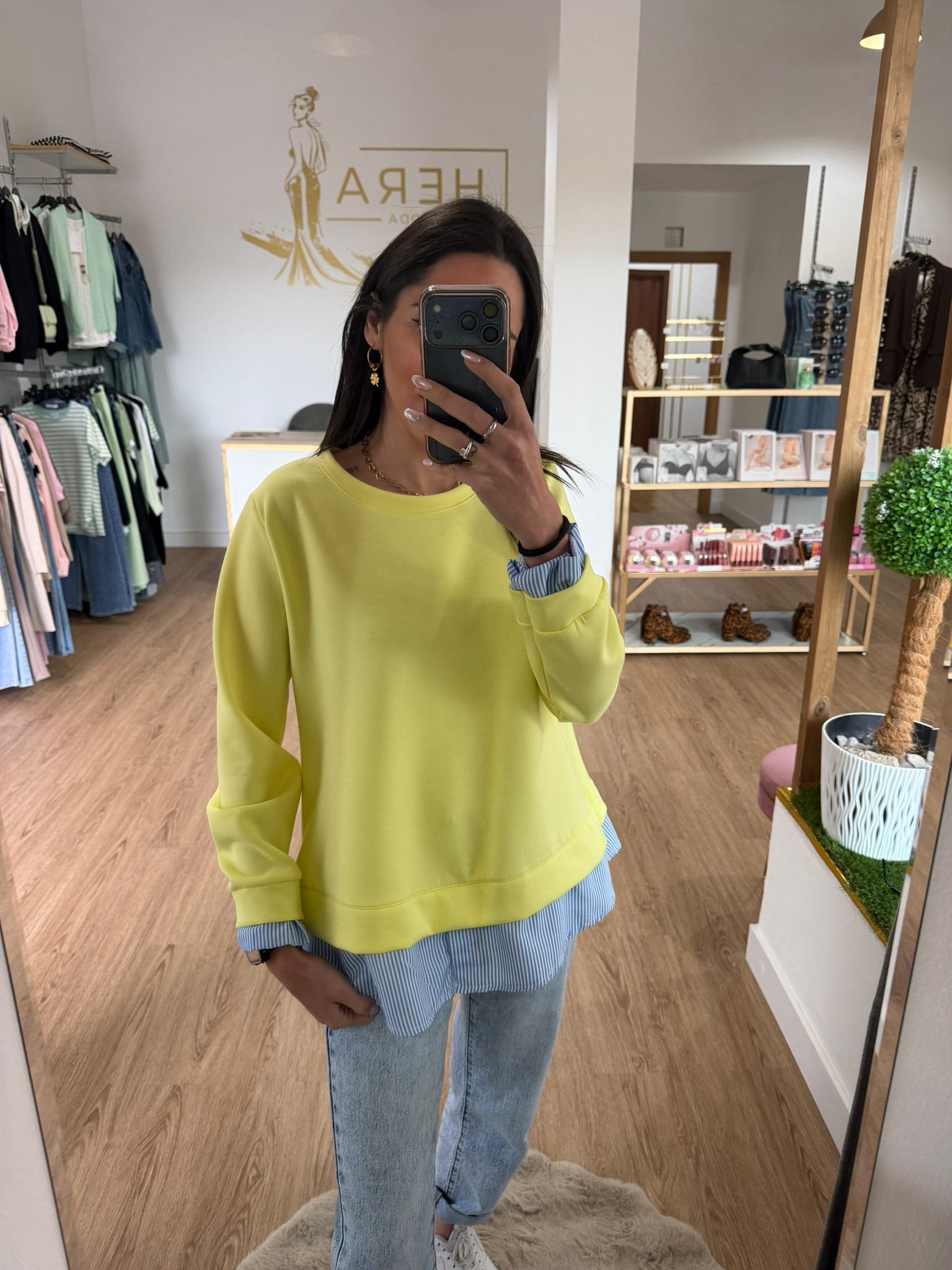 Sudadera Efecto Camisa - Estilo Casual