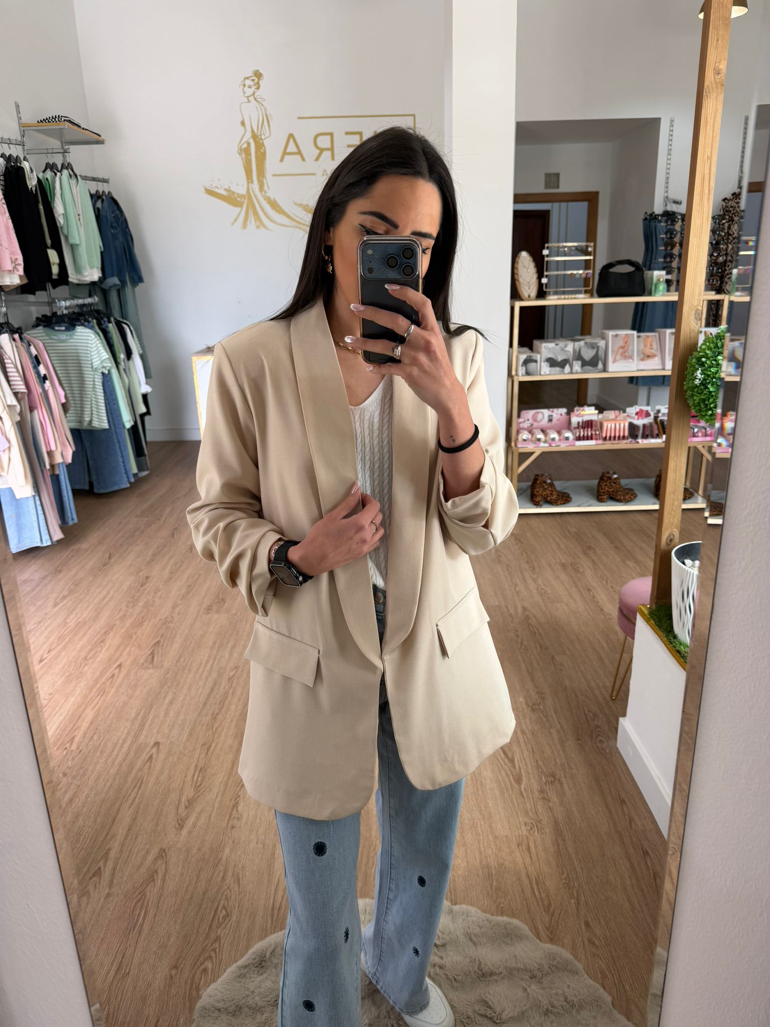 Blazer Fluida de manga Fruncida y Solapa - Disponible en varios colores
