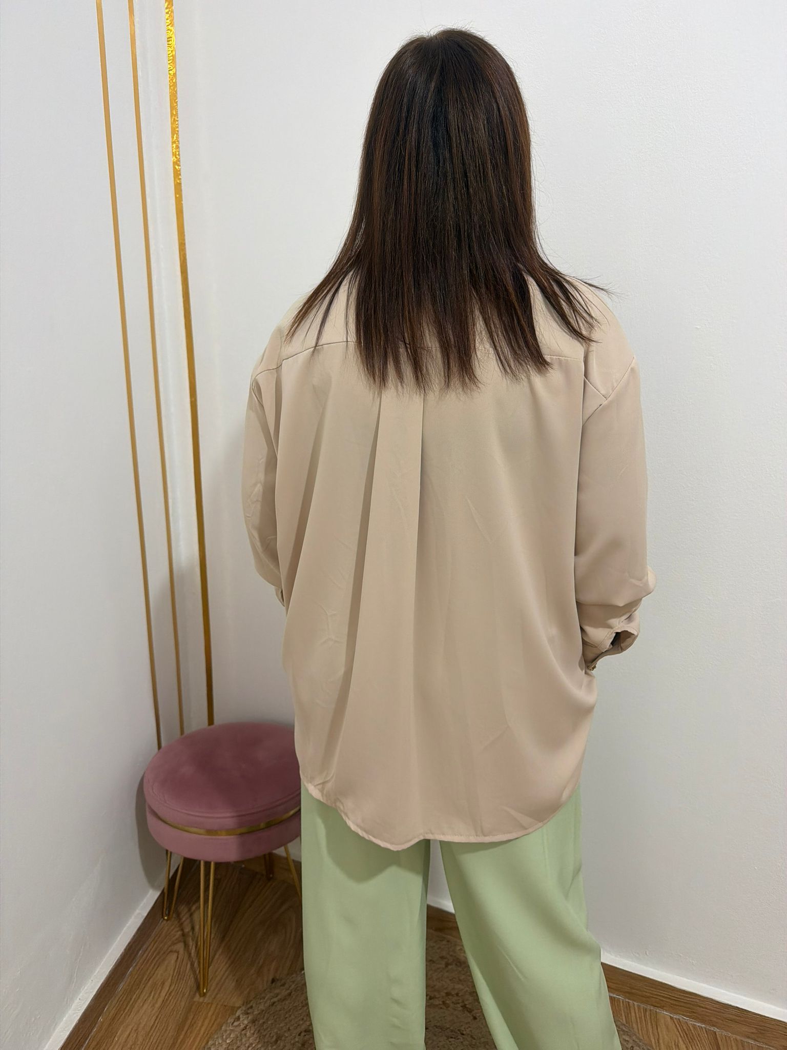 Camisa Fluida Mujer Tacto Seda | Blusa Elegante
