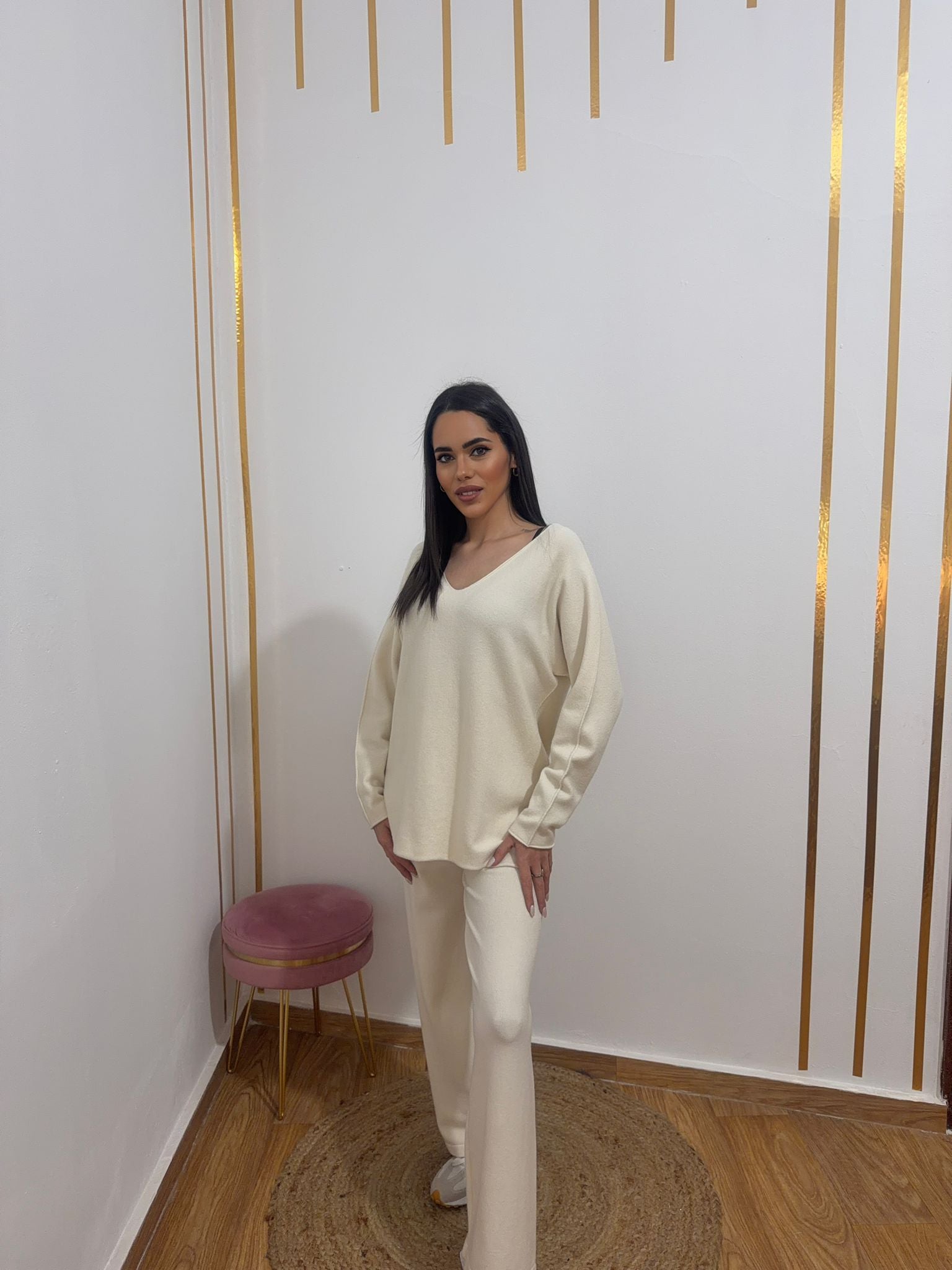 Conjunto de Punto Premium – Set de Jersey y Pantalón de Dos Piezas