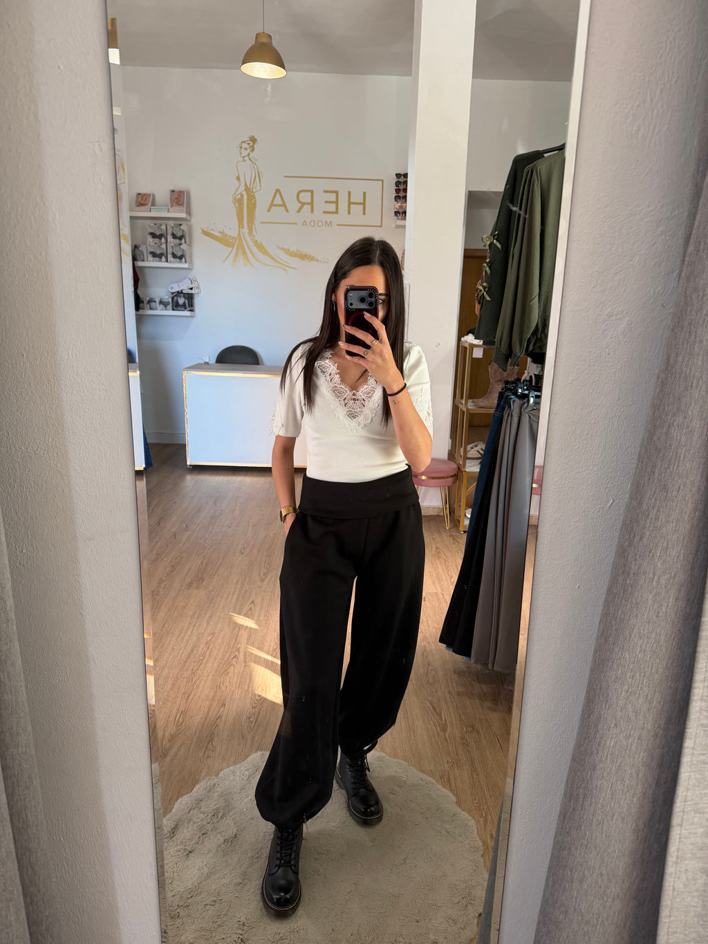 Pantalón Jogger Cintura Vuelta y Cordón Ajustable