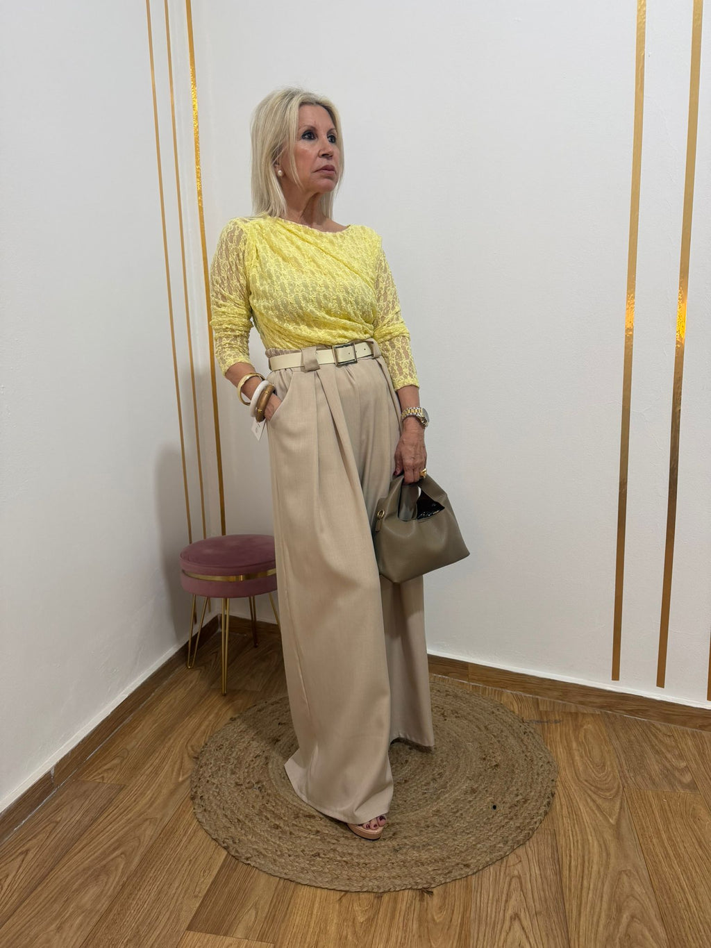 Pantalón Palazzo Fluido Largo | Pata Ancha y Tiro Alto