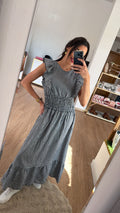 Vestido Maxi Vichy con Volantes - Varios colores