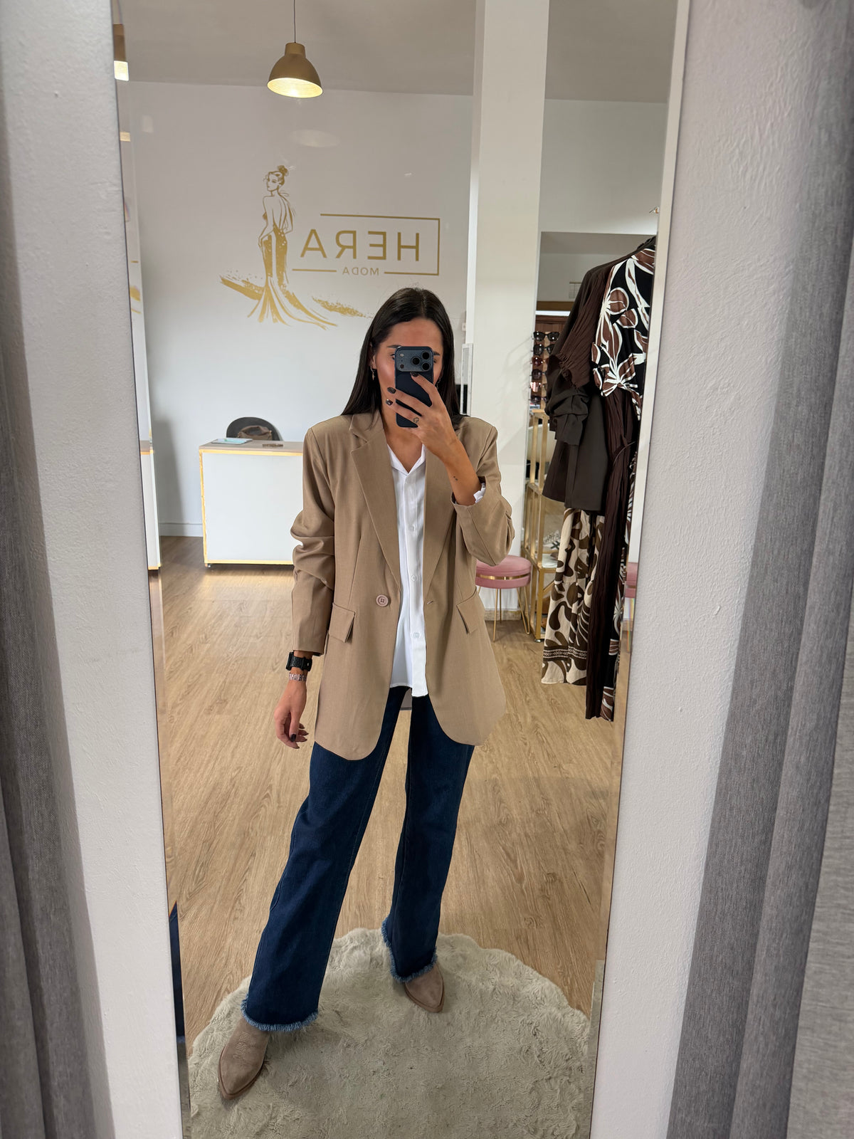 Blazer Básica de Mujer / Chaqueta Estructurada con Botón