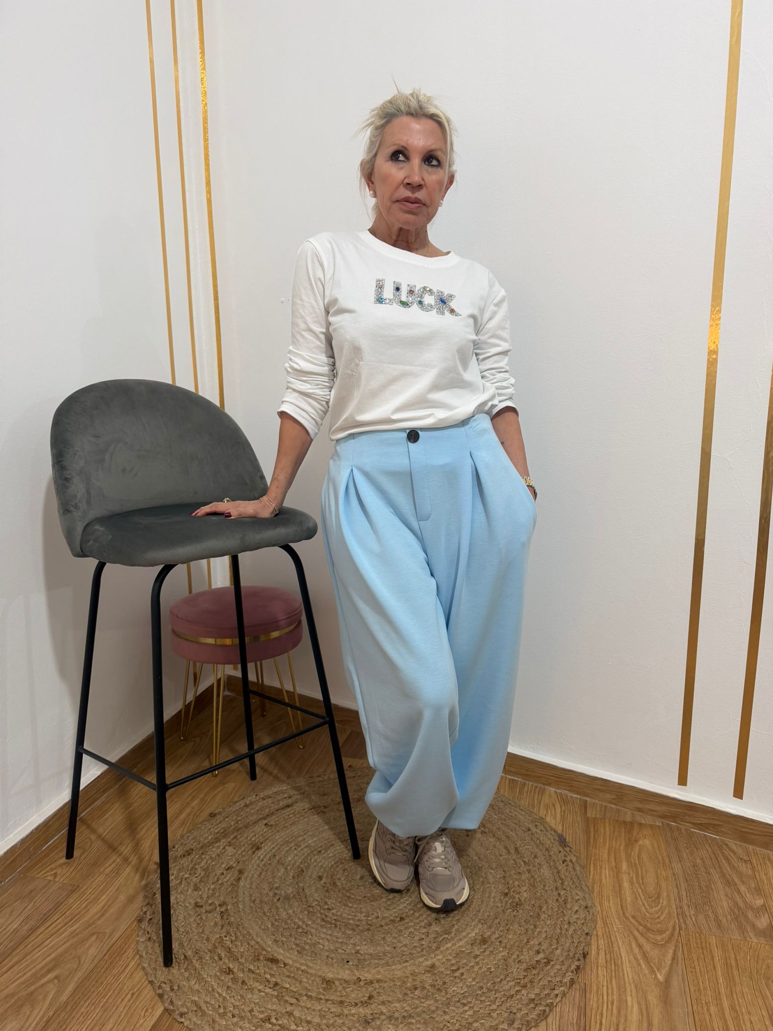 Pantalón Ballon de Algodón "Soft Touch" – Estilo Confort con Silueta Moderna