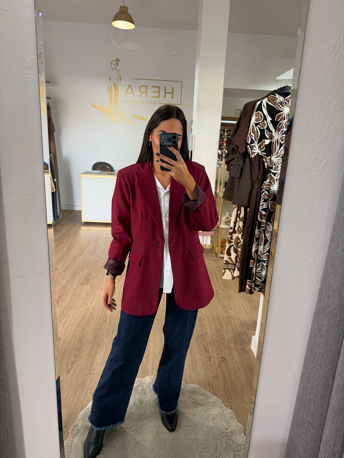 Blazer Básica de Mujer / Chaqueta Estructurada con Botón