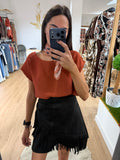 Blusa Satinada sin Mangas Cuello Redondo / Top Fluido Satén Varios Colores