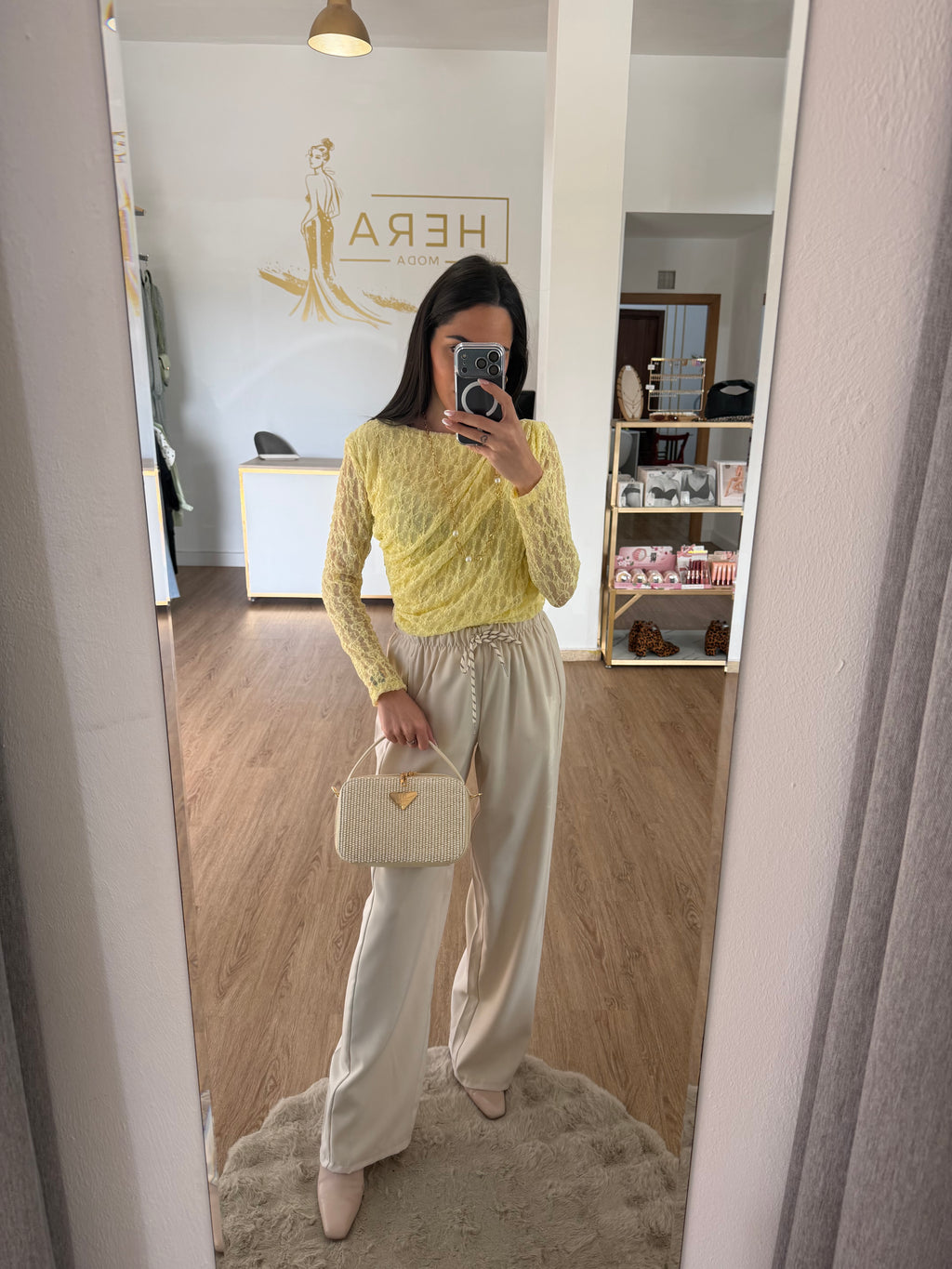 Pantalón Fluido Luana con Cintura Elástica – Corte Recto y Caída Elegante