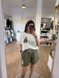 Conjunto Deportivo de Dos Piezas Camiseta Corta y Shorts Deportivos