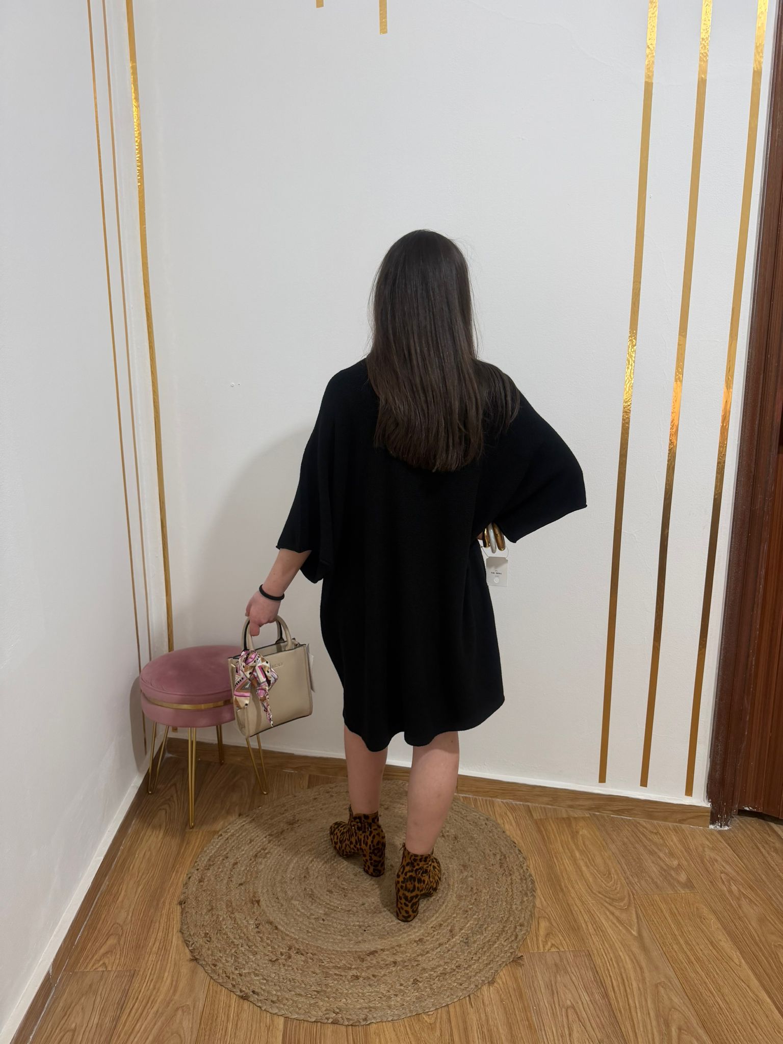 Vestido de Punto Oversize Mujer | Maxivestido Soft-Touch