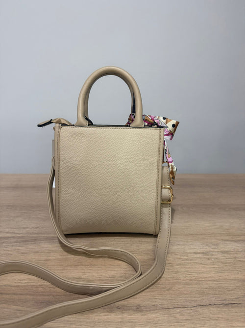 Bolso lazo- bolso tote mini con pañuelo decorativo