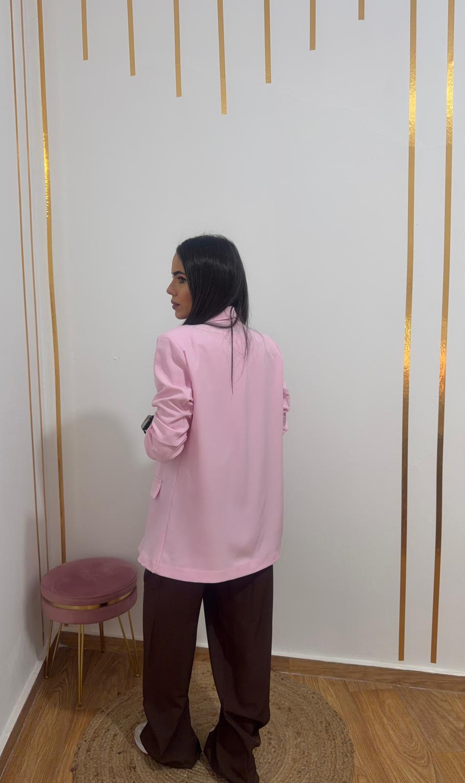 Blazer Fluida de manga Fruncida y Solapa - Disponible en varios colores