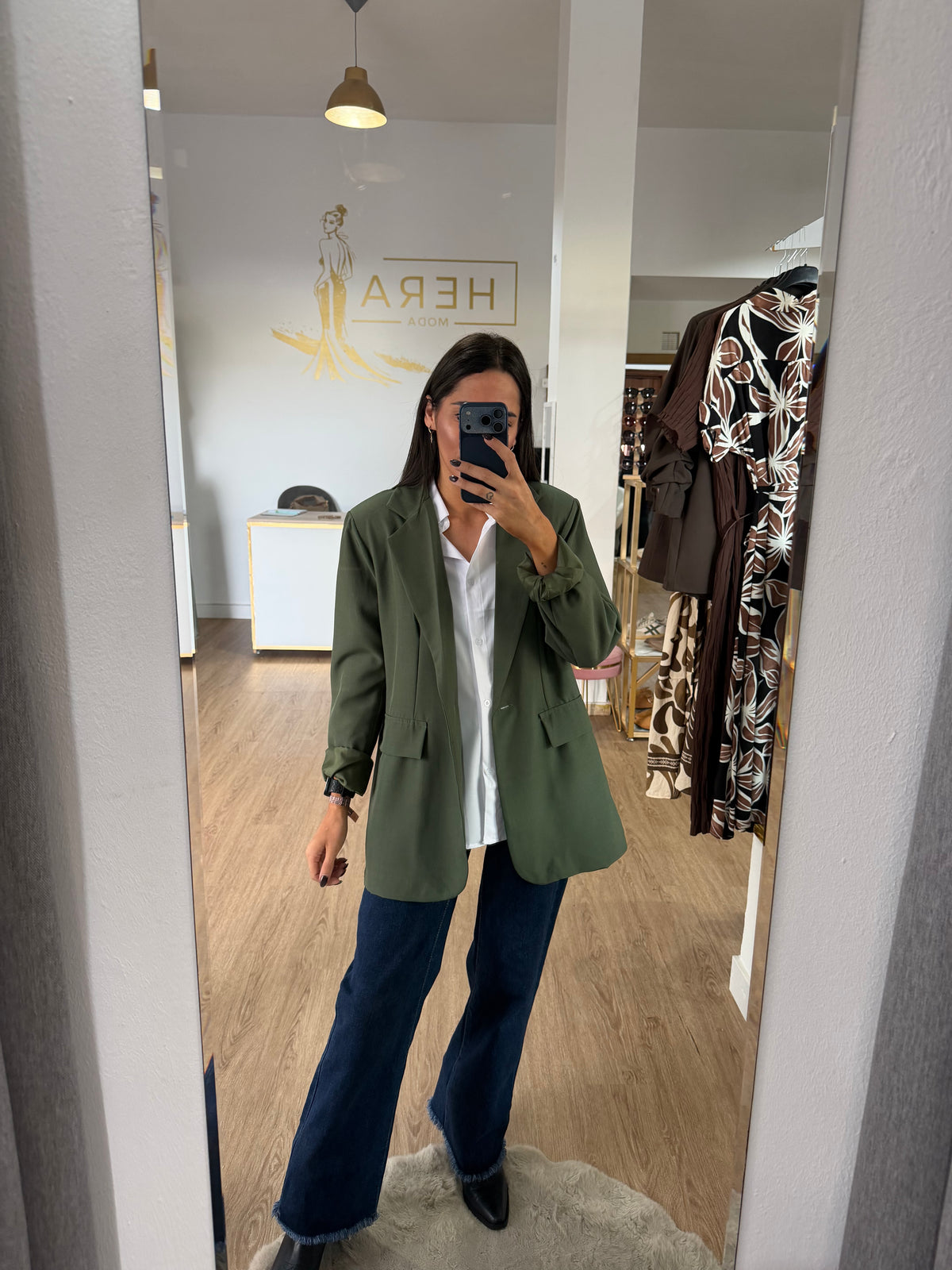 Blazer Básica de Mujer / Chaqueta Estructurada con Botón
