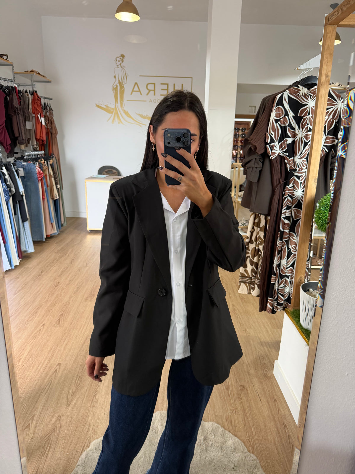 Blazer Básica de Mujer / Chaqueta Estructurada con Botón