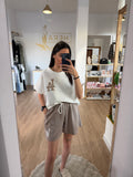 Conjunto Deportivo de Dos Piezas Camiseta Corta y Shorts Deportivos