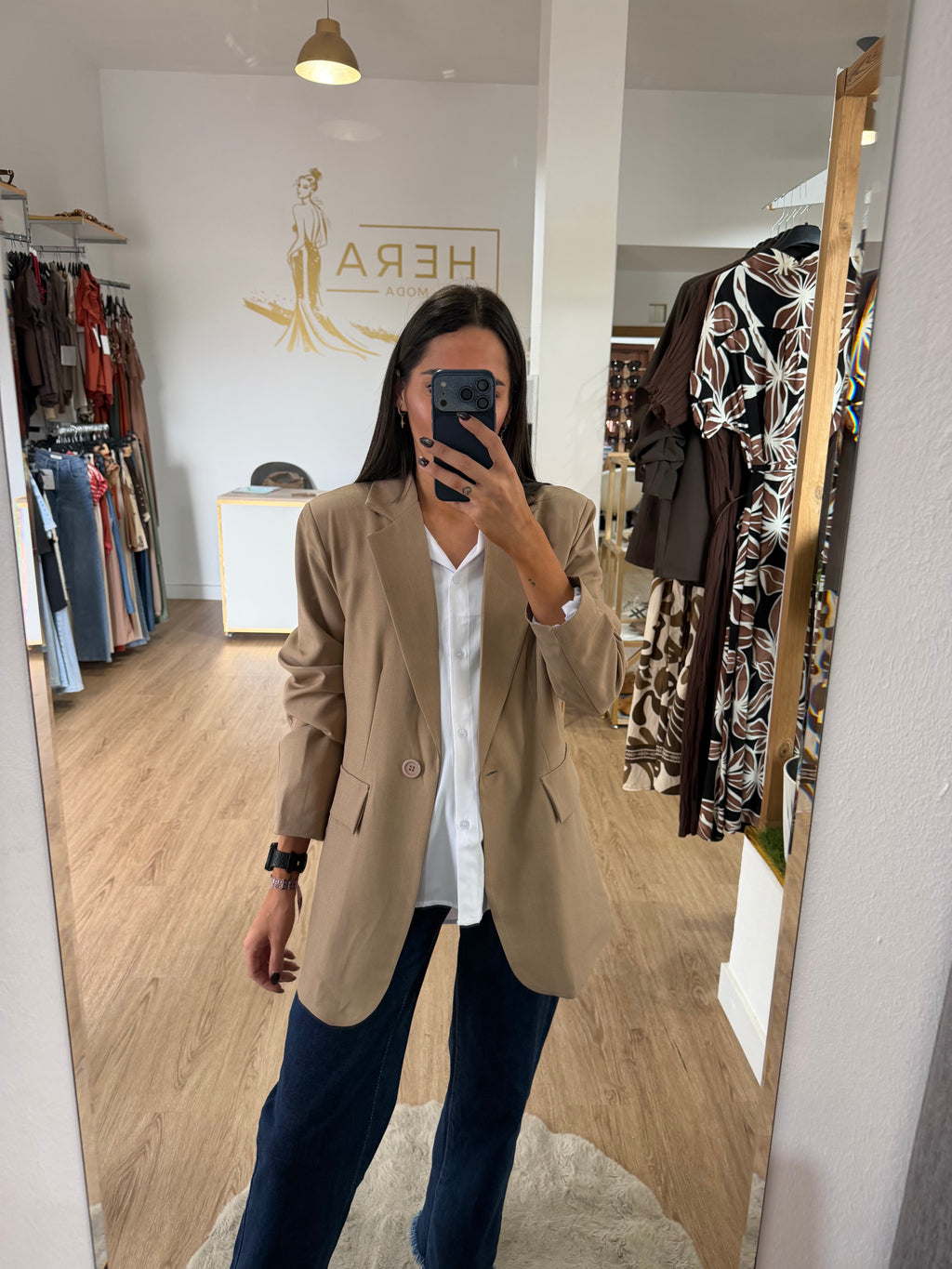 Blazer Básica de Mujer / Chaqueta Estructurada con Botón