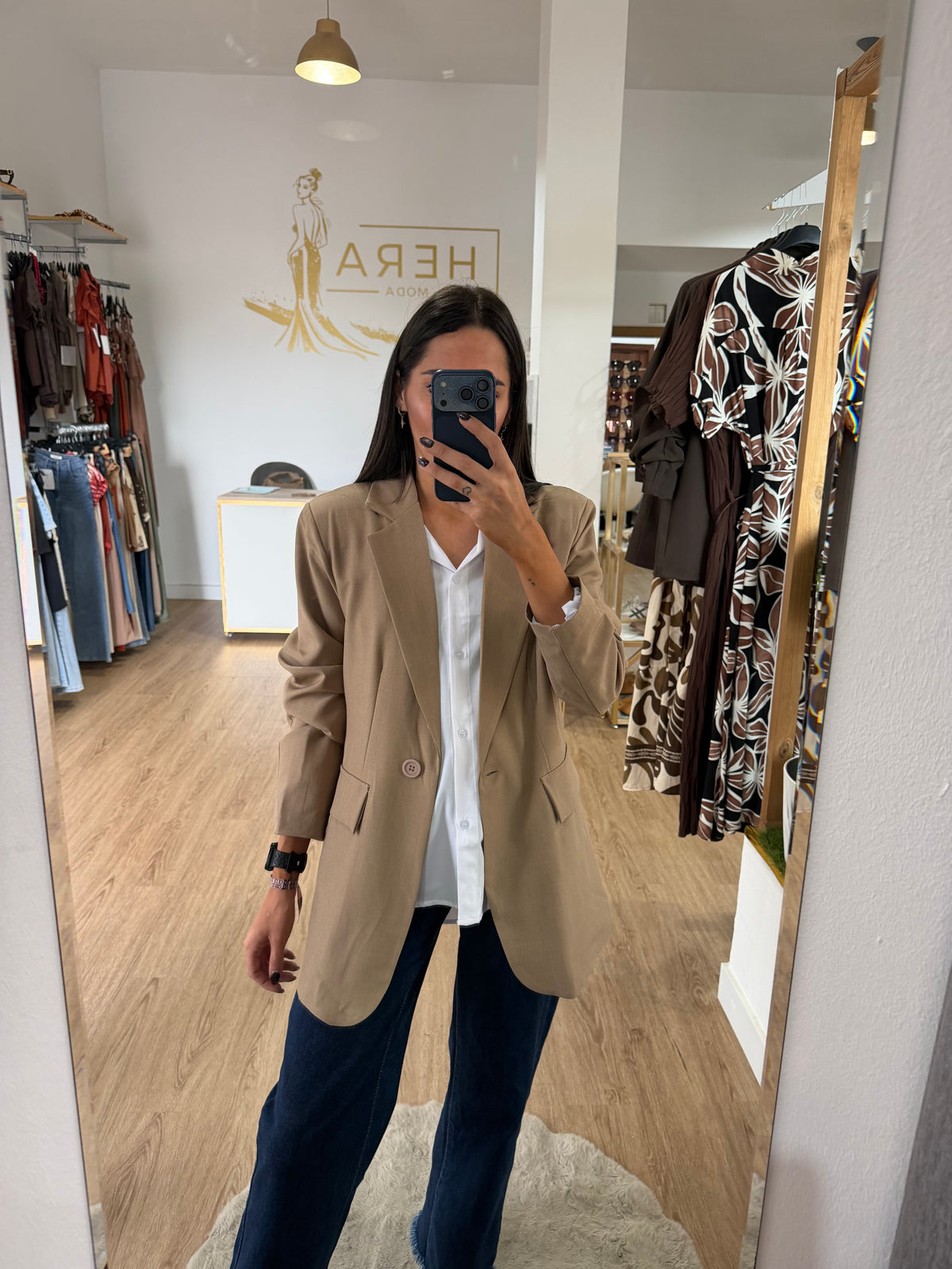 Blazer Básica de Mujer / Chaqueta Estructurada con Botón