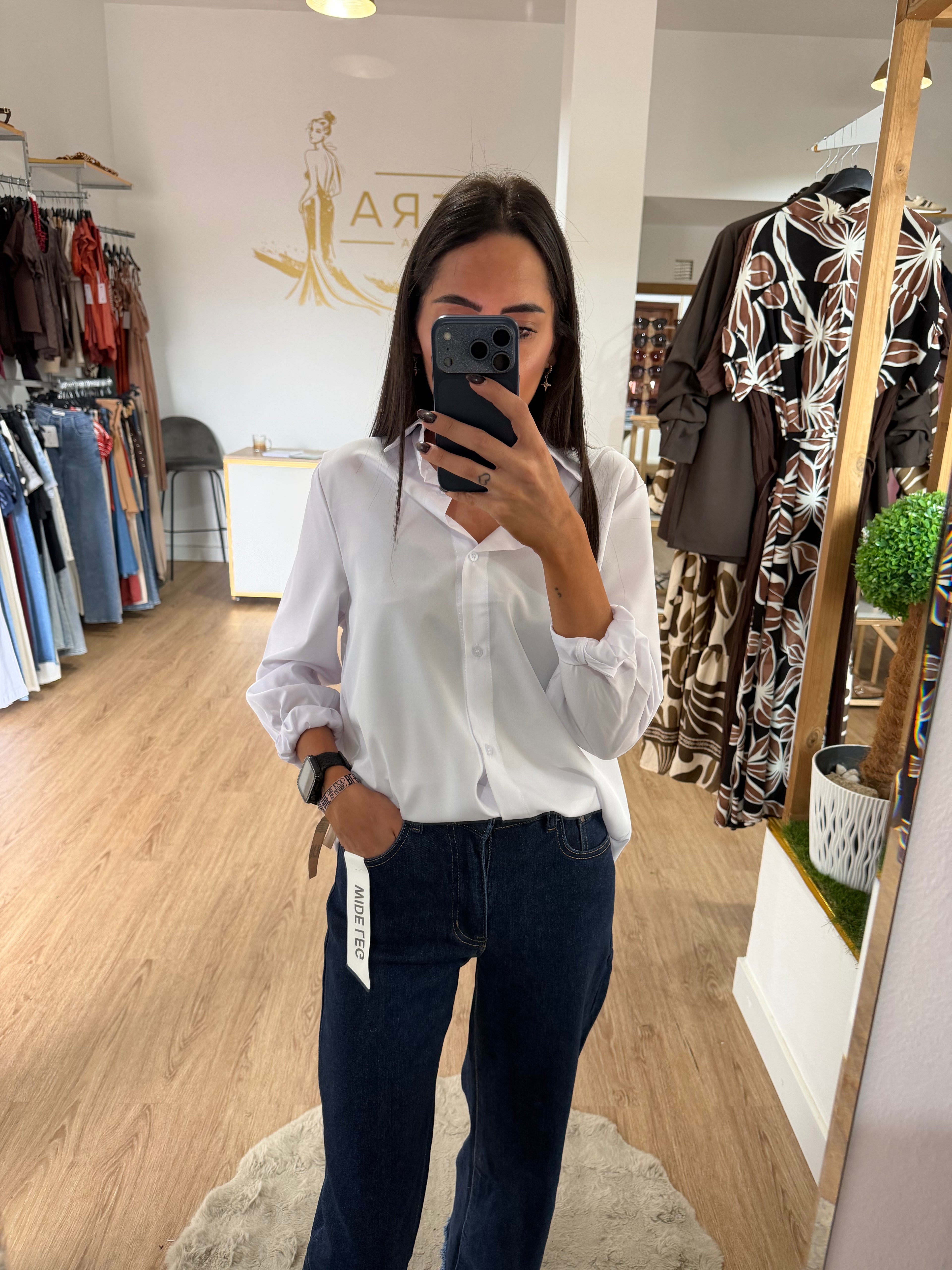 Pantalón Vaquero Desflecado / Jeans Tiro alto desflecado