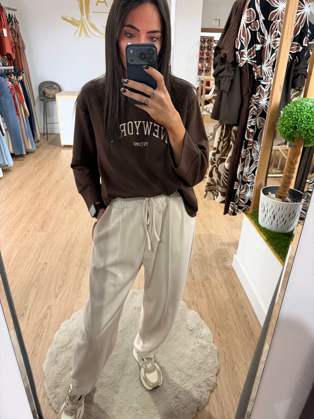 Pantalón Jogger con Costura central / Pantalón Deportivo Fluido Soft
