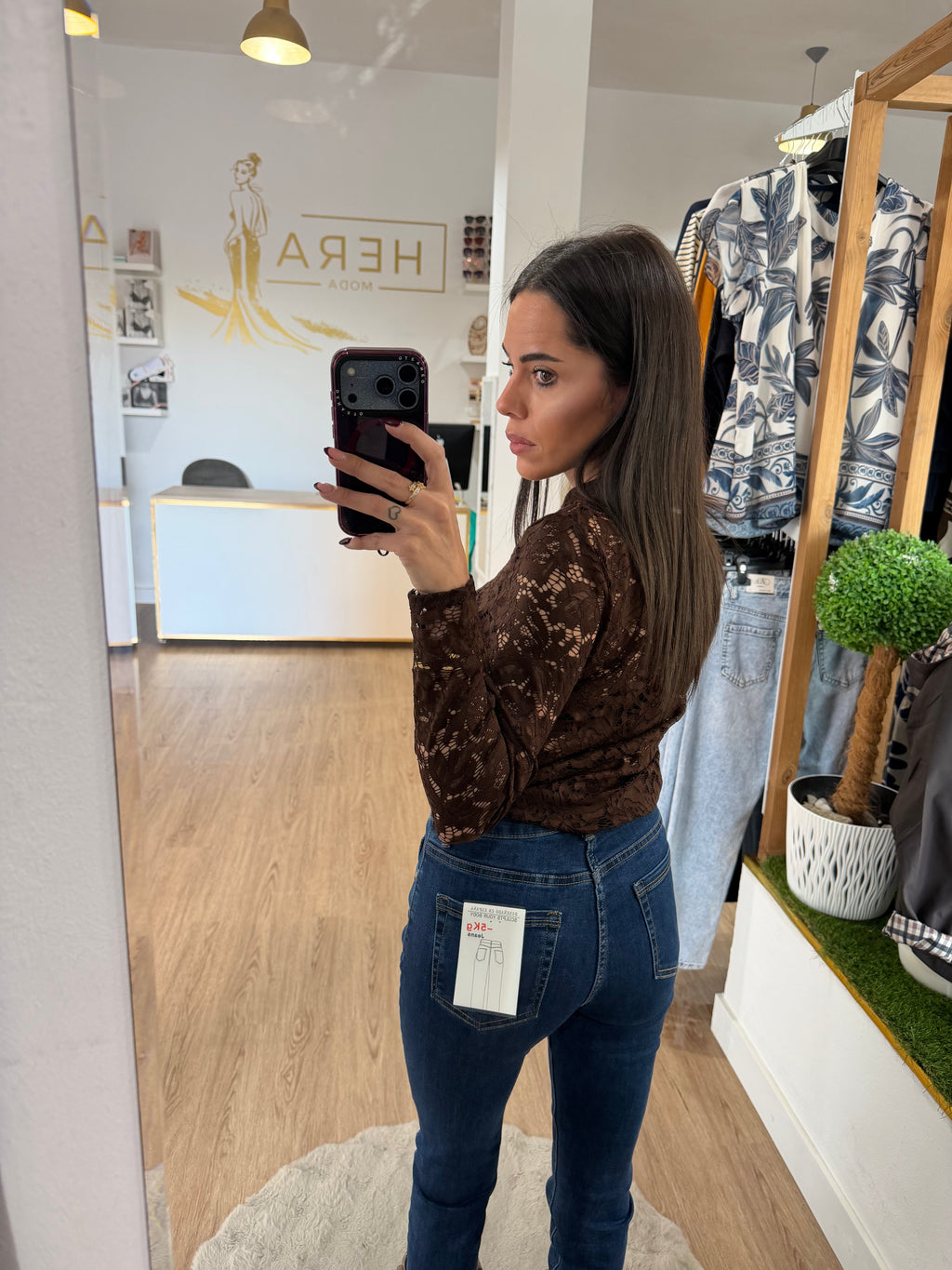 Pantalón Vaquero Skinny de tiro alto / Jeans Push up básico