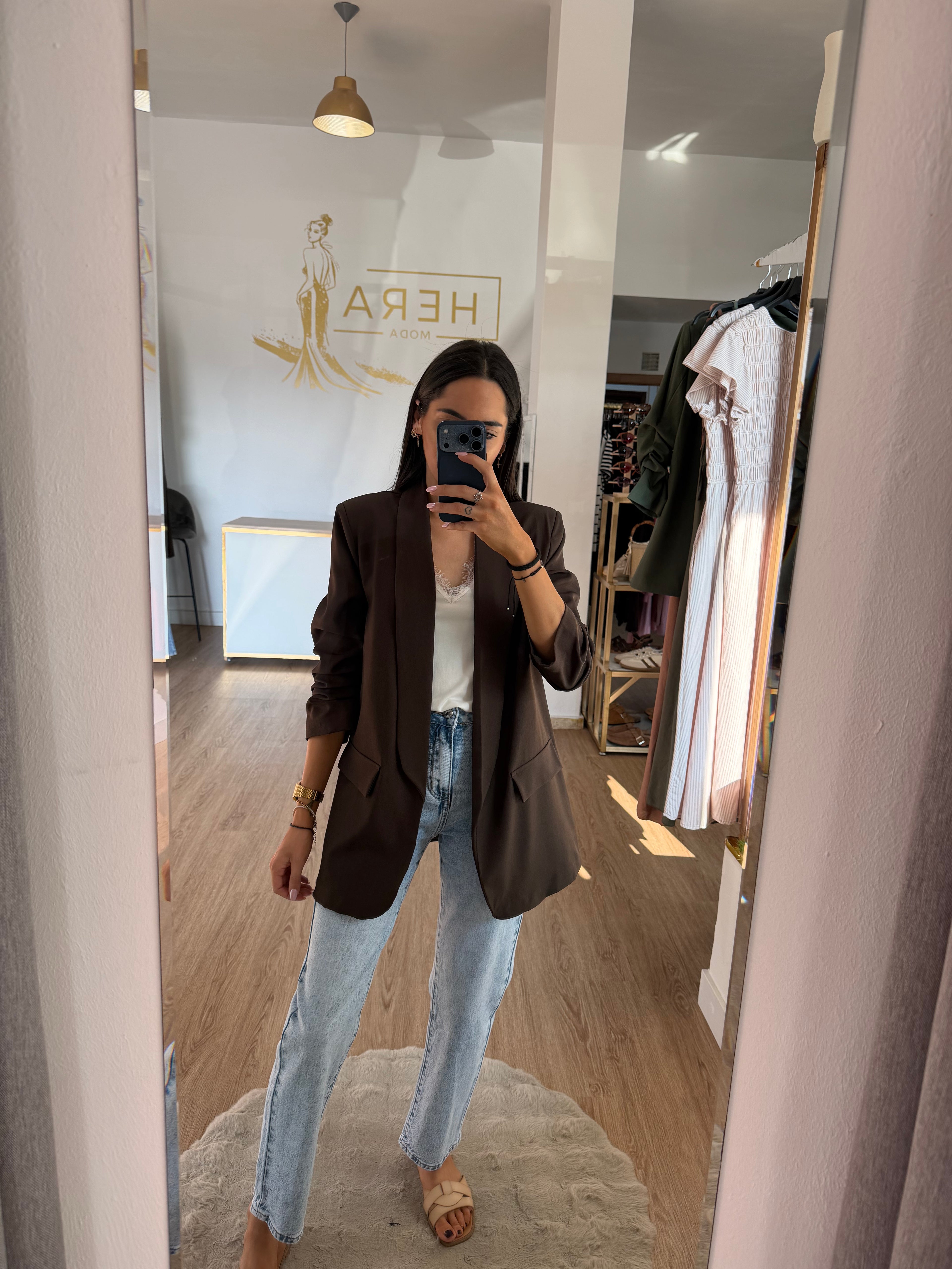 Blazer Fluida de manga Fruncida y Solapa - Disponible en varios colores