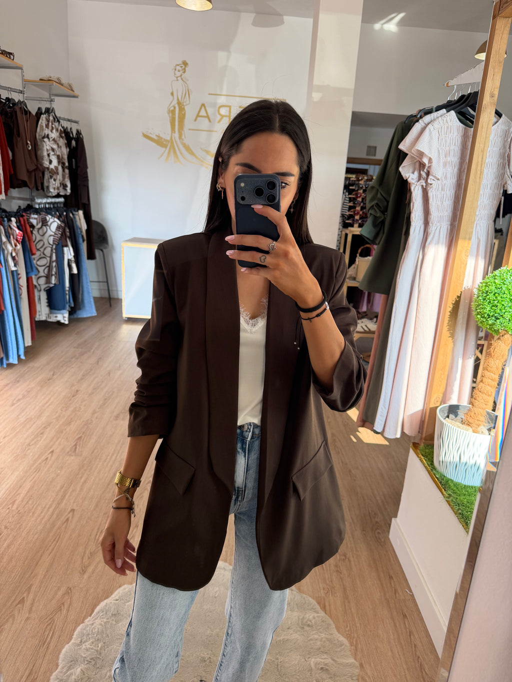 Blazer Fluida de manga Fruncida y Solapa - Disponible en varios colores