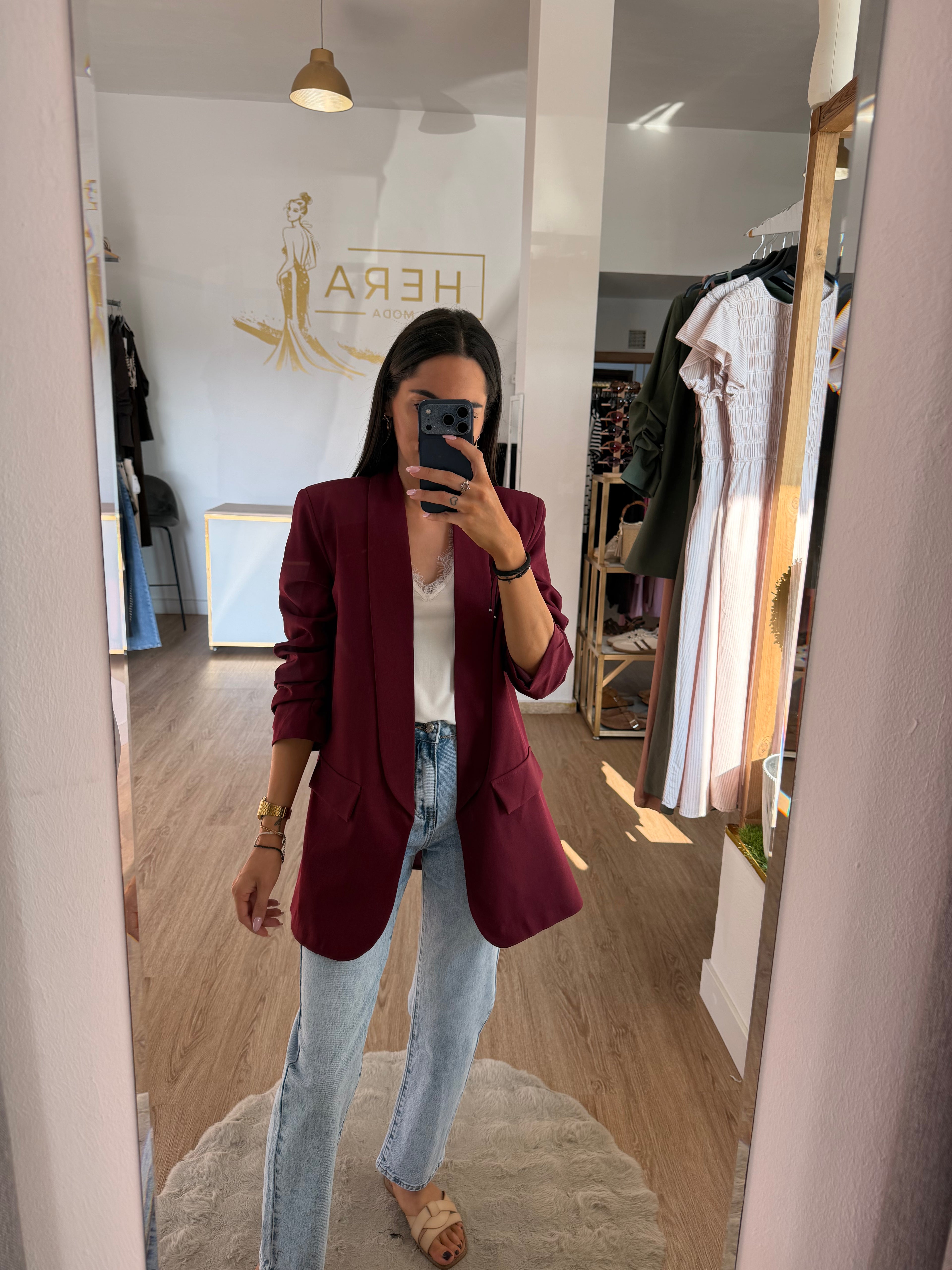 Blazer Fluida de manga Fruncida y Solapa - Disponible en varios colores