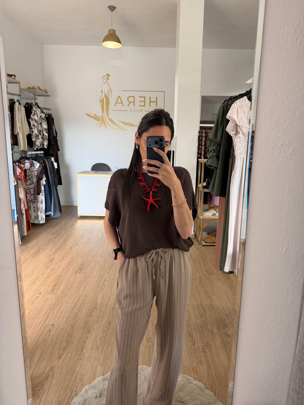 Pantalón fluido raya diplomática