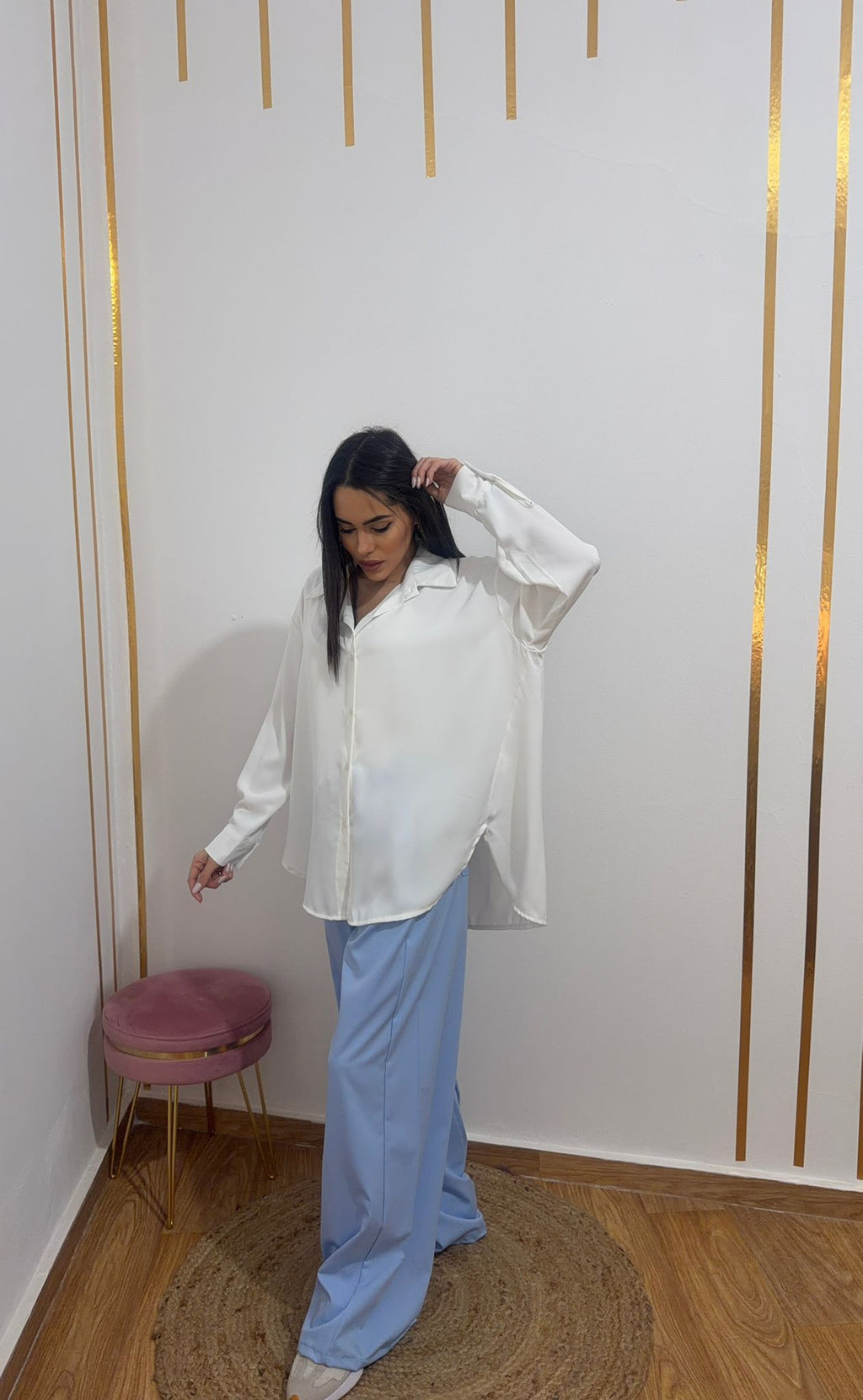 Camisa Fluida Mujer Tacto Seda | Blusa Elegante