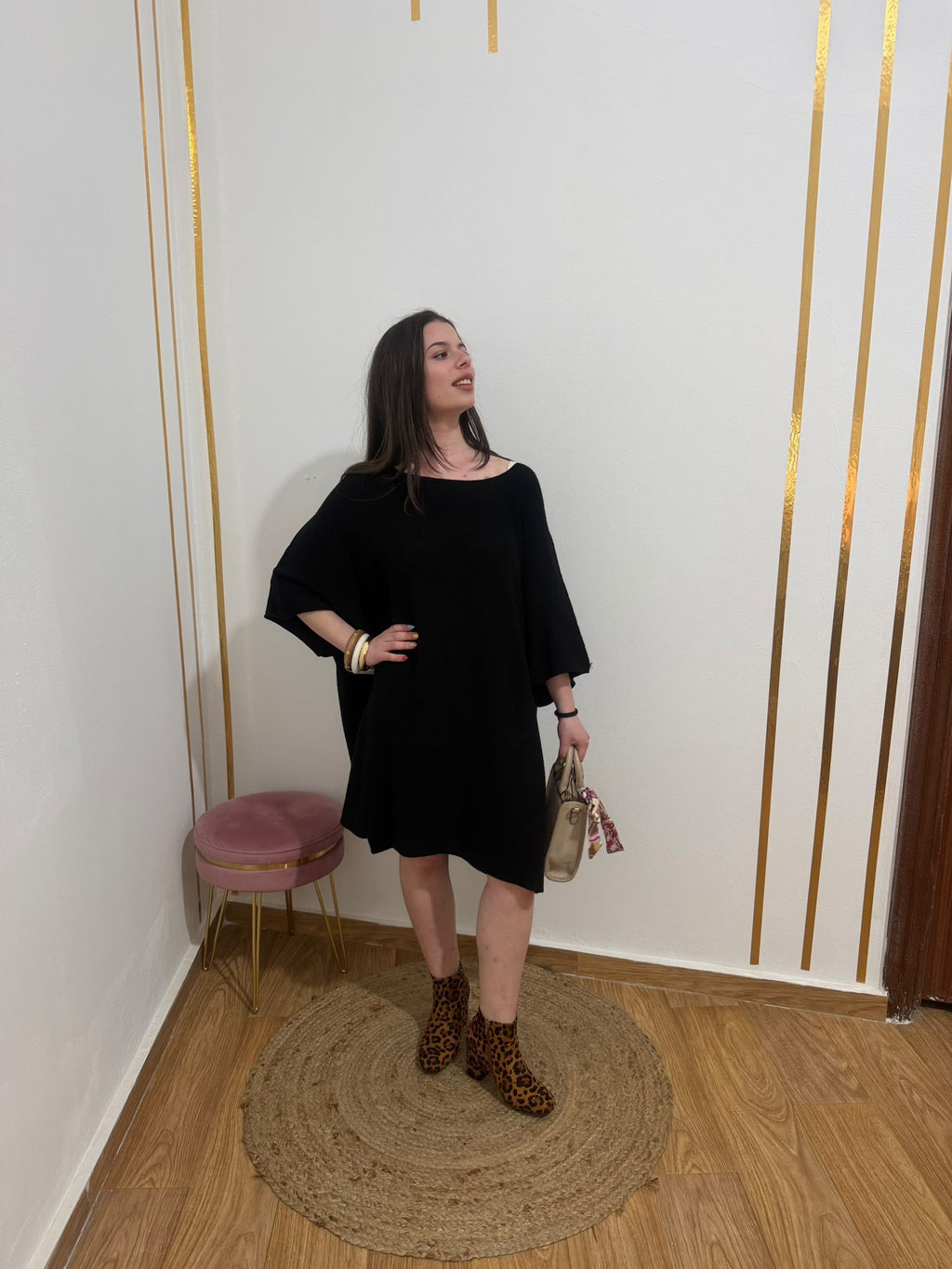 Vestido de Punto Oversize Mujer | Maxivestido Soft-Touch