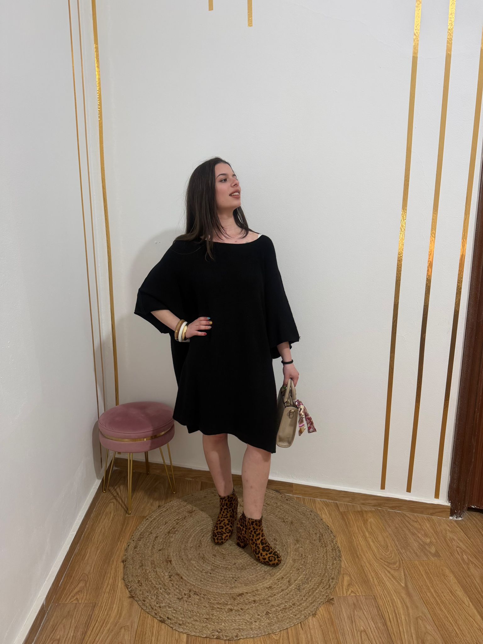 Vestido de Punto Oversize Mujer | Maxivestido Soft-Touch