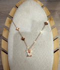 Collar LV Iconic - Sofisticación en Oro Rosa y Pavé de Cristales