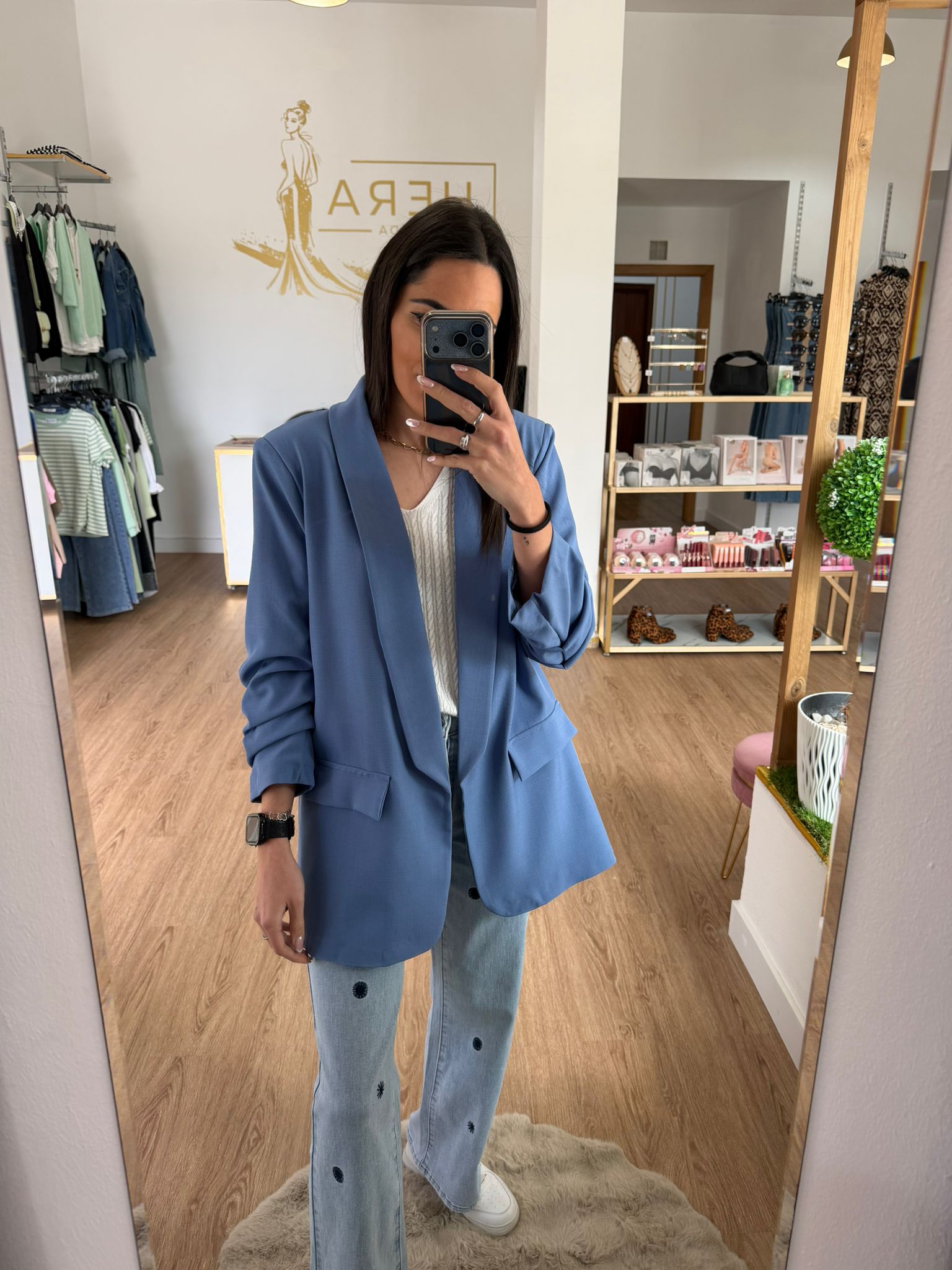 Blazer Fluida de manga Fruncida y Solapa - Disponible en varios colores
