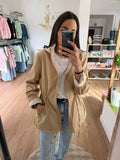 Parka Reversible Ligera con Capucha y Cintura Ajustable - Dos Chaquetas en una