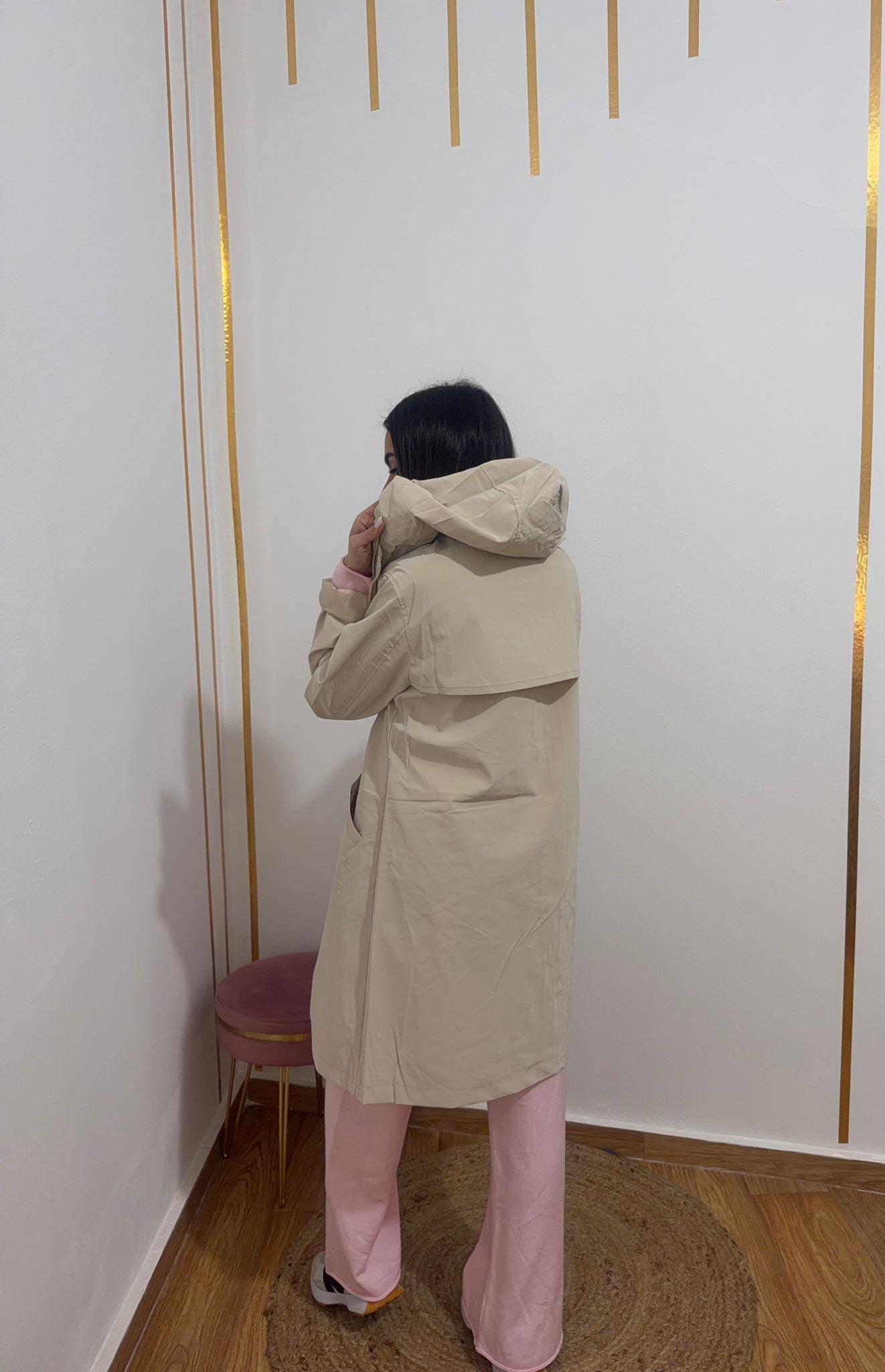 Parka Impermeable Mujer con Capucha | Gabardina