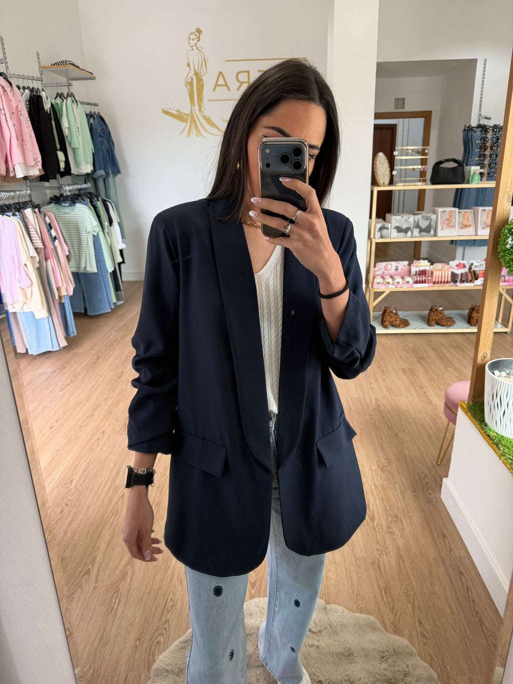Blazer Fluida de manga Fruncida y Solapa - Disponible en varios colores