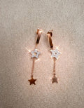 Pendientes Largos Star Dust – Elegancia en acero inoxidable