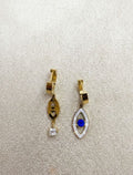 Pendientes acero inoxidable de Aro Ojo de la Suerte – Protección y Estilo en Dorado